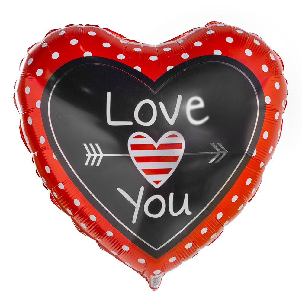 Фольгированное сердце Love you Фольгированное сердце Love you